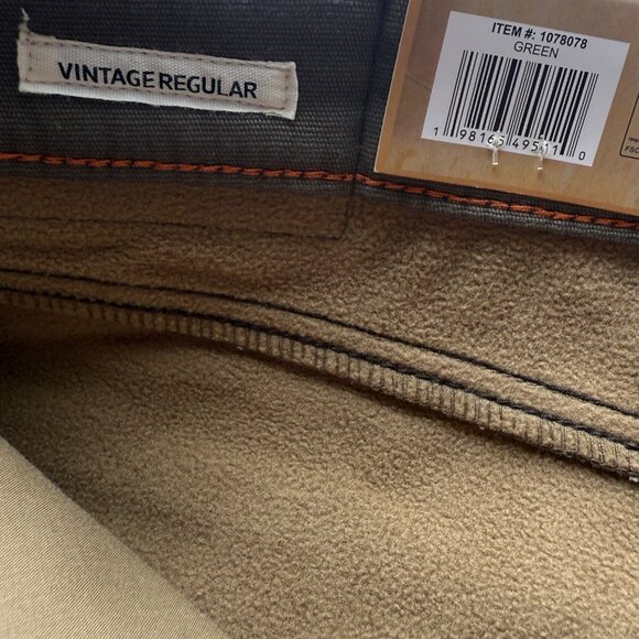 Weatherproof Vintage Mens Regular Fit Stretch Canvas Fleece-Lined Pants 38x29 - Picture 5 of 8